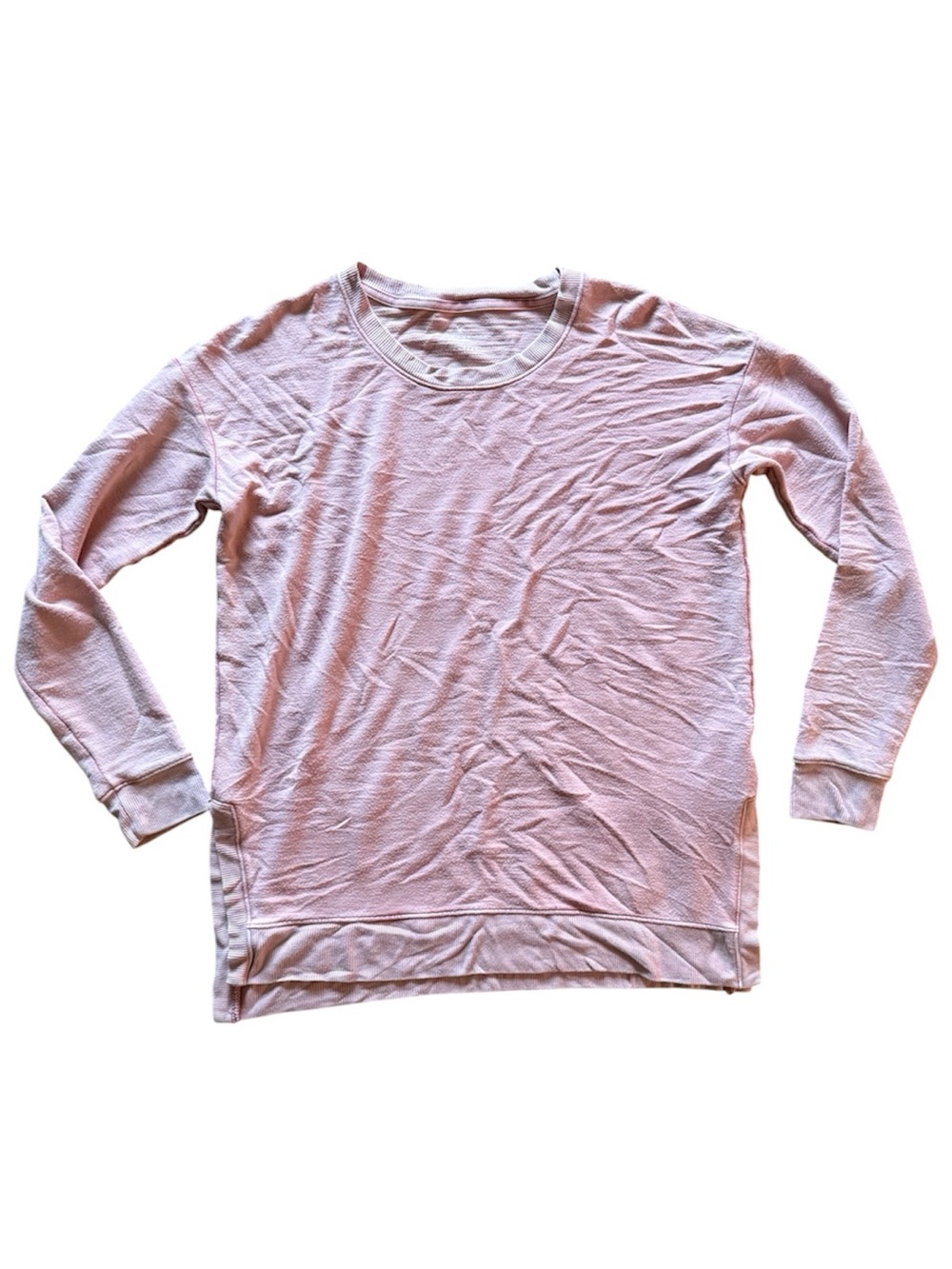 American Eagle Pink Soft & Sexy Long Sleeve Crewneck Top Small
